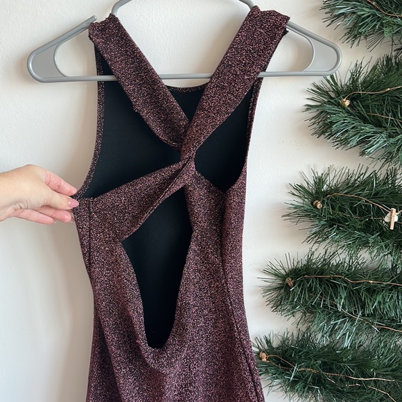 Pull &Bear- only worn once - sparkly midi dress - backless - size M - Picture 3 of 5
